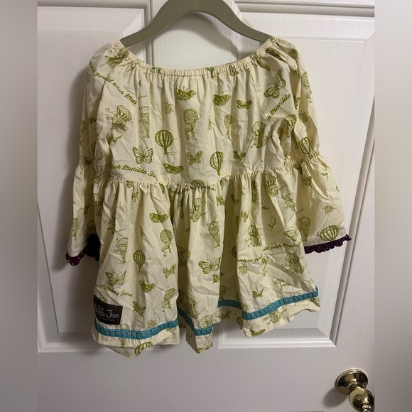 Matilda Jane Paint By Numbers Limelight Peasant Top Size 6 - Picture 5 of 5